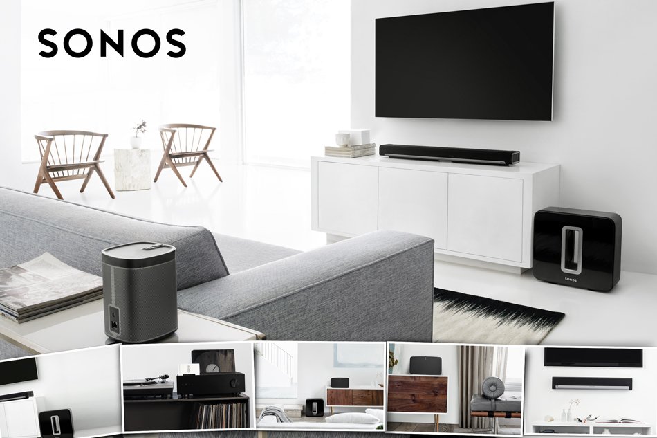 A picture of the SONOS PLAY:5 home theater system.